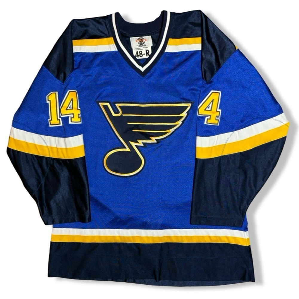 Vintage Authentic Starter St.Louis Blues Geoff Courtnall Hockey Jersey